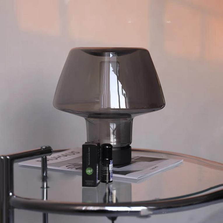 Artistic Table Lamp with Unique Transparent Shade