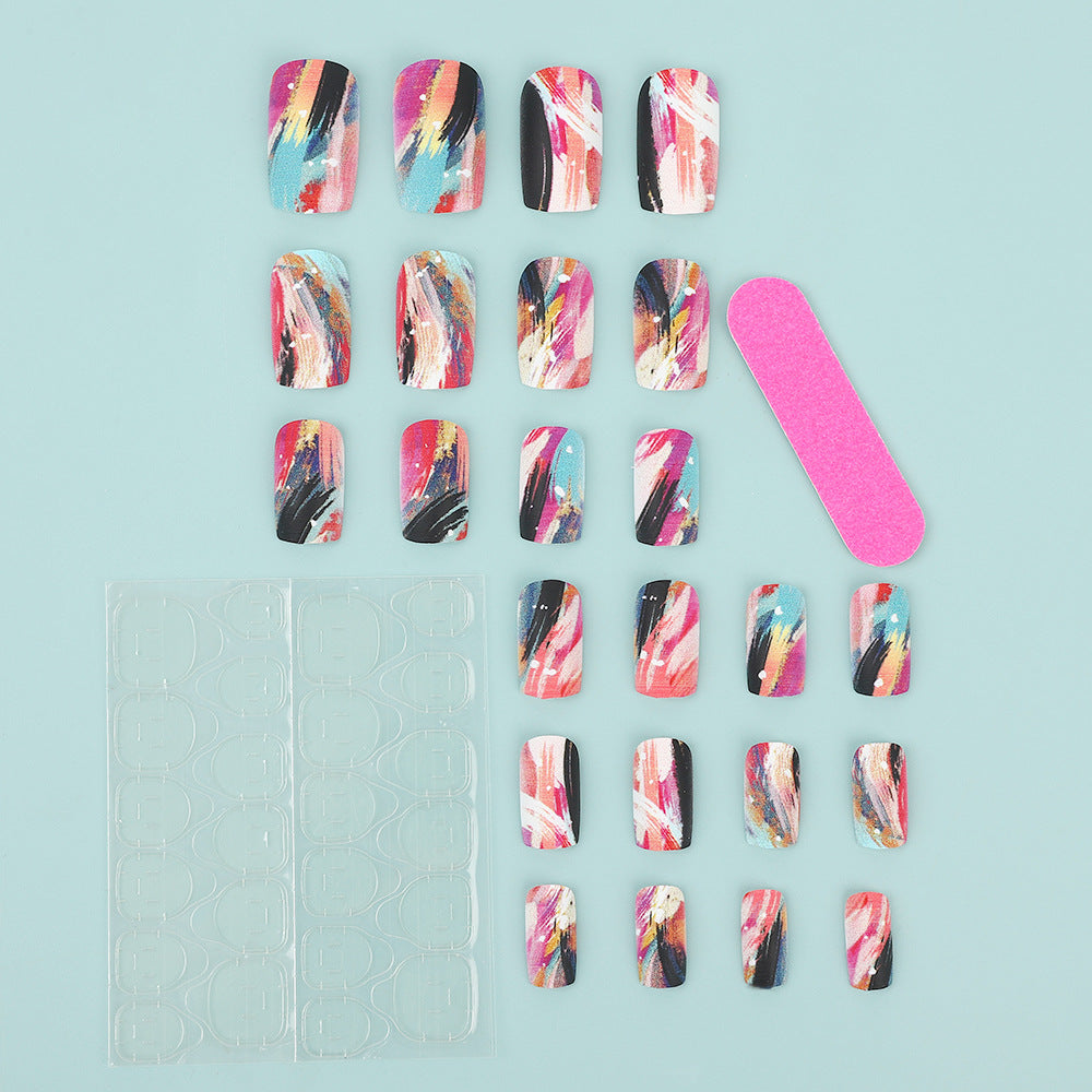 Nail Art Set with Creative Color Patterns Kalsten