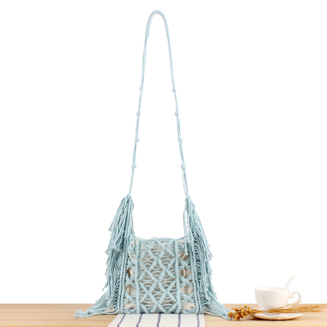 Handbag with Artistic Macramé Design Kalsten 1784182970