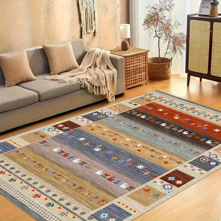 Geometric Tribal Pattern Area Rug