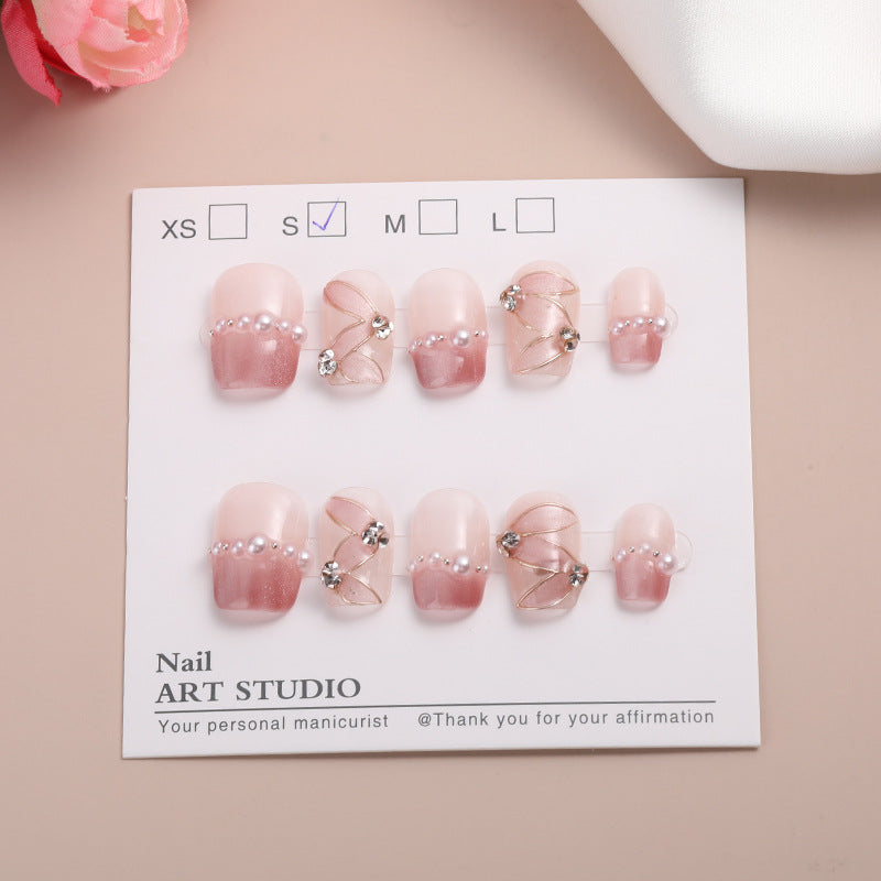 Decorative Press-On Nail Set Kalsten