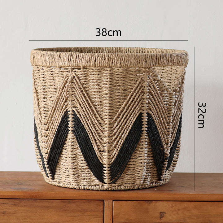 Handbag made of braided natural material Kalsten