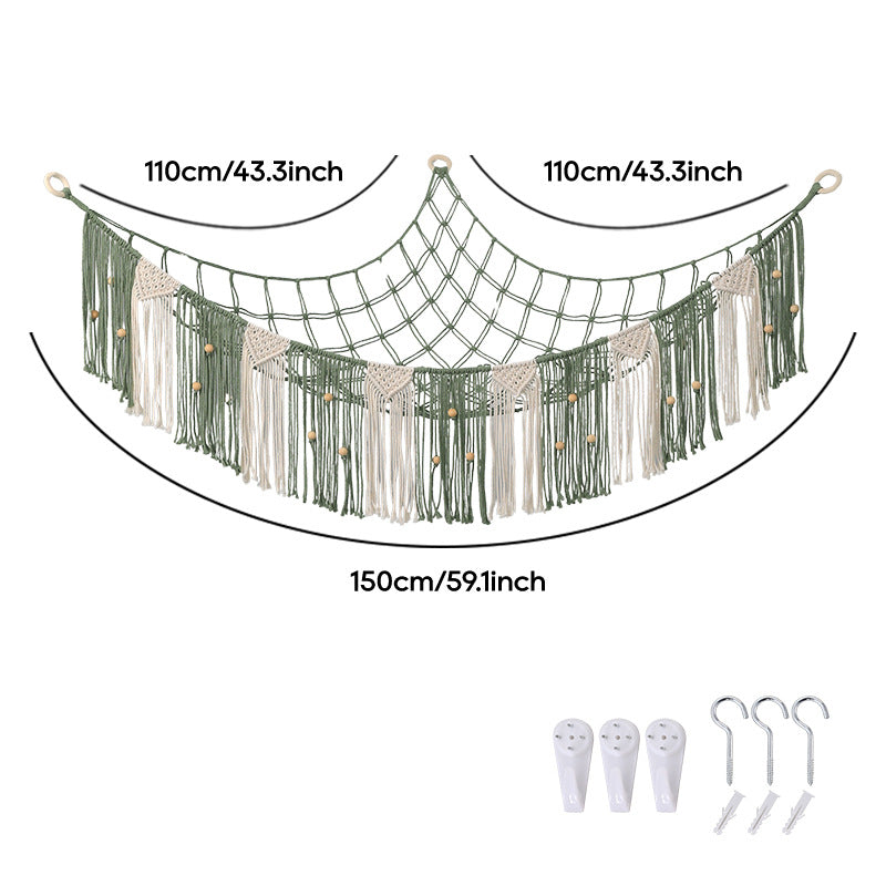 Bohemian Macramé Wall Storage Hammock