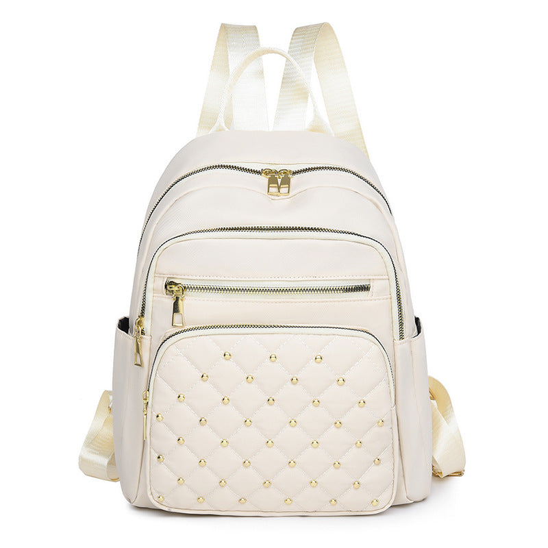 Quilted Multi-Pocket Backpack