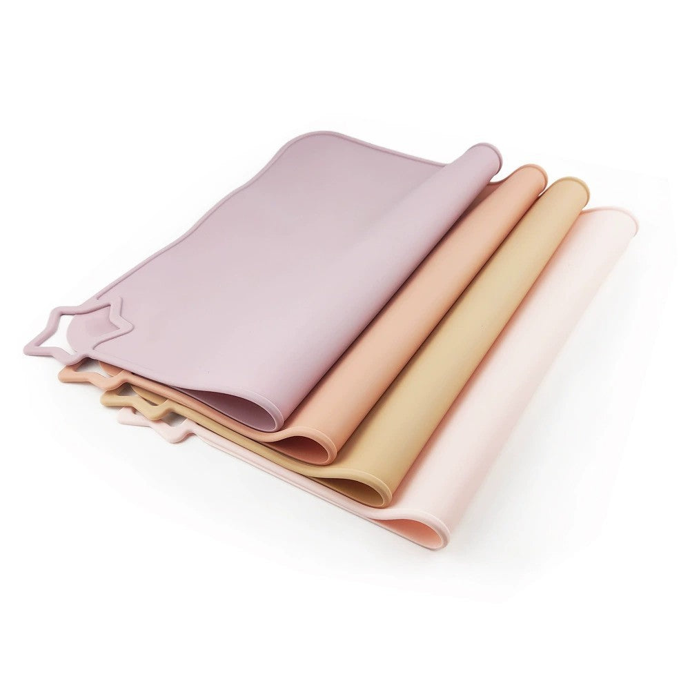 Rectangular Silicone Non-Slip Placemat with Star Corner Grip