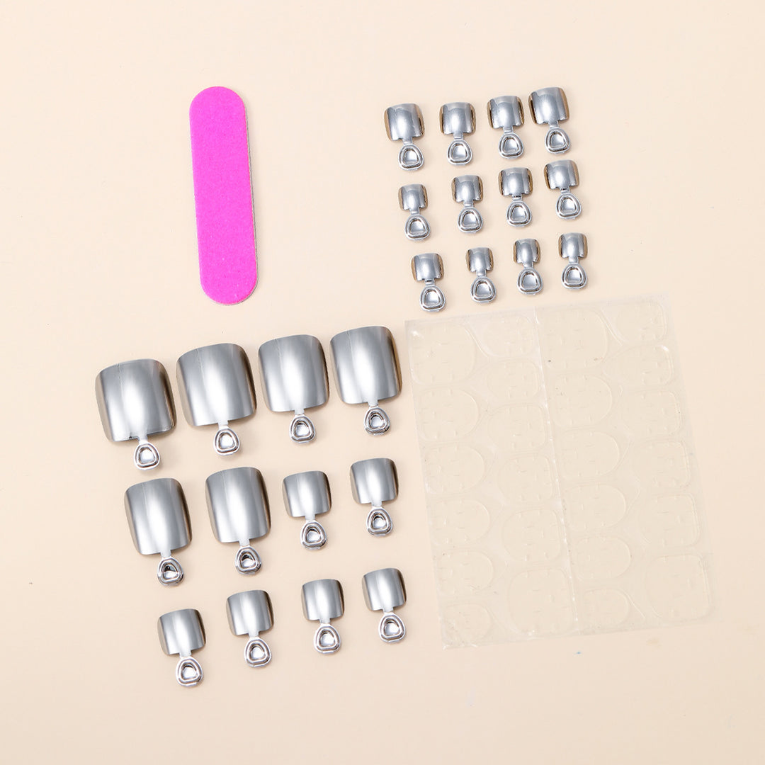 Metallic Gel Toe Nail Art Extensions Kalsten