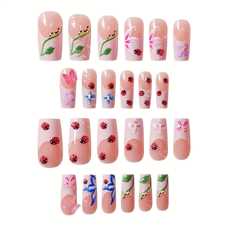 Floral Artistry Press-On Nails Kalsten