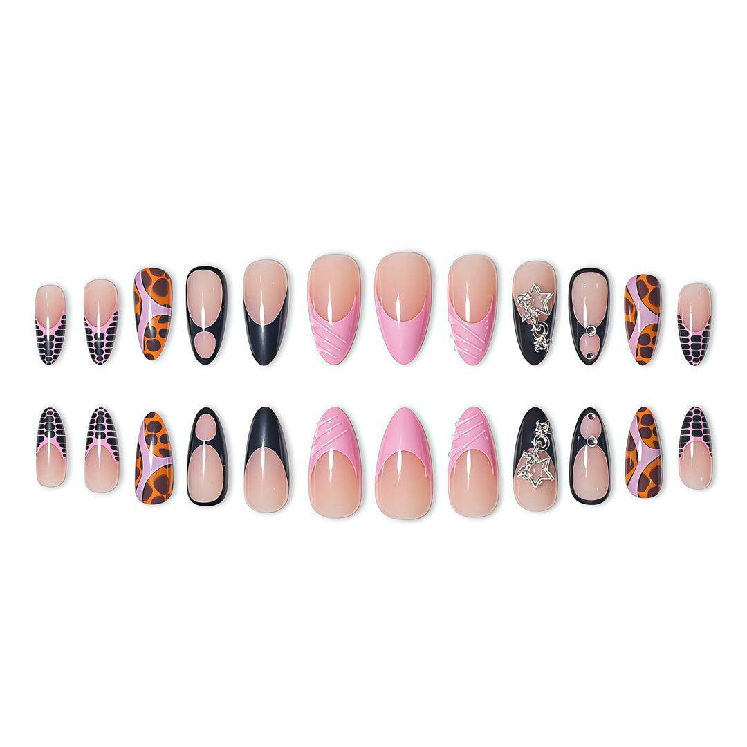 Stylish Abstract Press-On Nail Extensions Kalsten