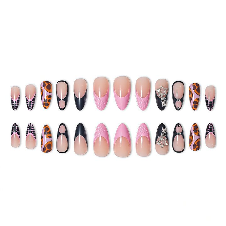 Stylish Abstract Press-On Nail Extensions Kalsten