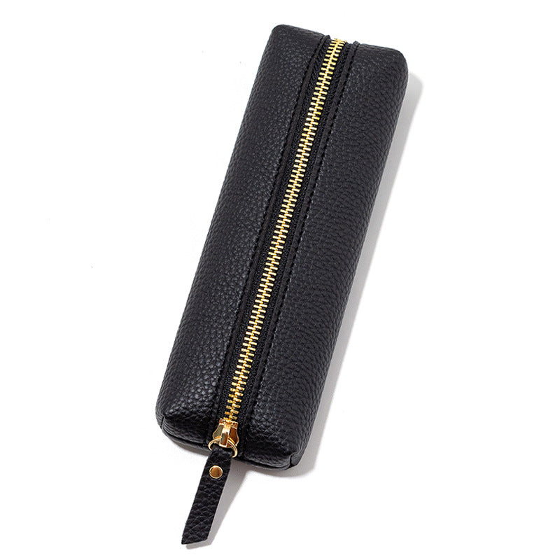 Premium Leather Zippered Pencil Case Kalsten