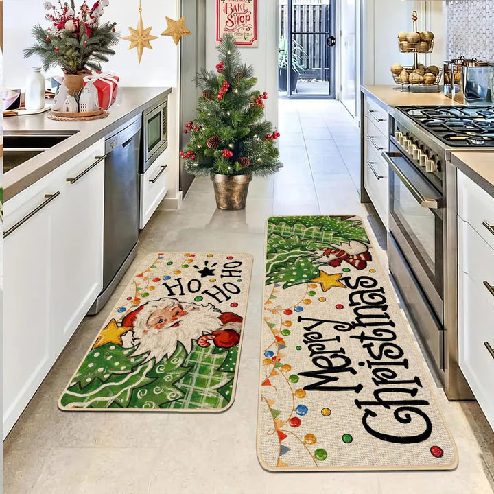 Festive Holiday Kitchen Runner Mat Kalsten