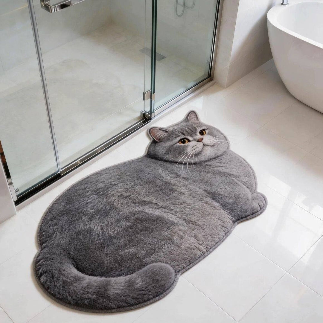 Cat Design Bath Mat Kalsten