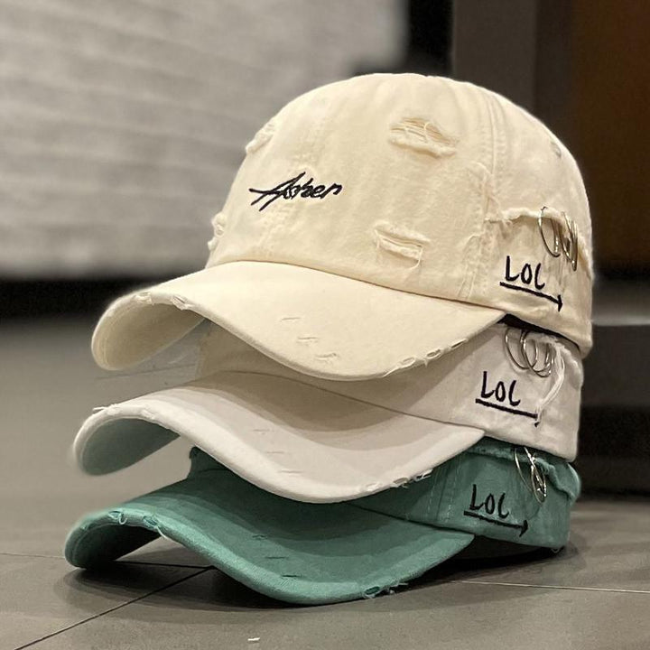 Men's Distressed Denim Cap Kalsten