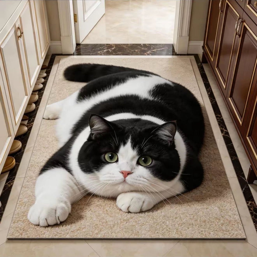 Cat Theme Soft Plush Carpet