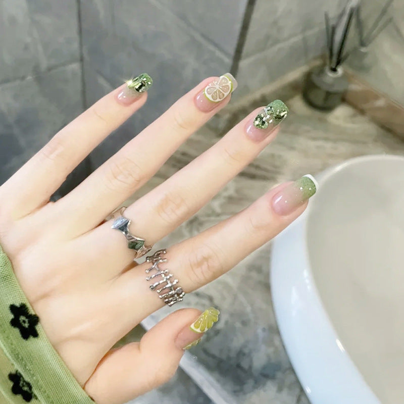 Artificial nail set with elegant crystal embellishments Kalsten