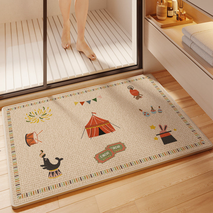 Fun Cartoon Themed Bath Mat Kalsten