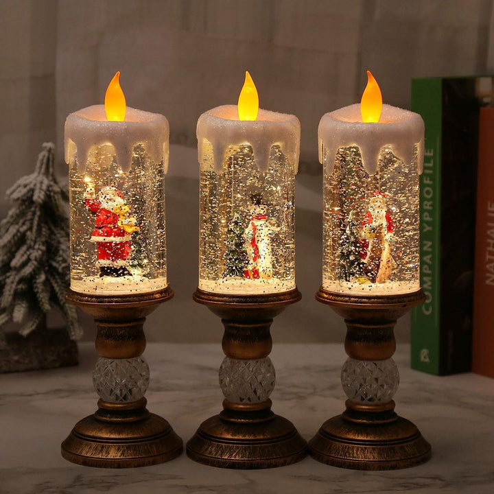 LED Snow Globe Candle Decoration Kalsten