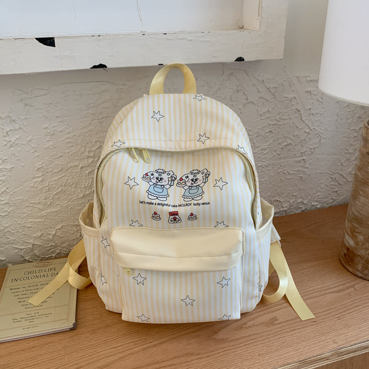 Backpack with Colorful Animal Design and Practical Compartments Kalsten