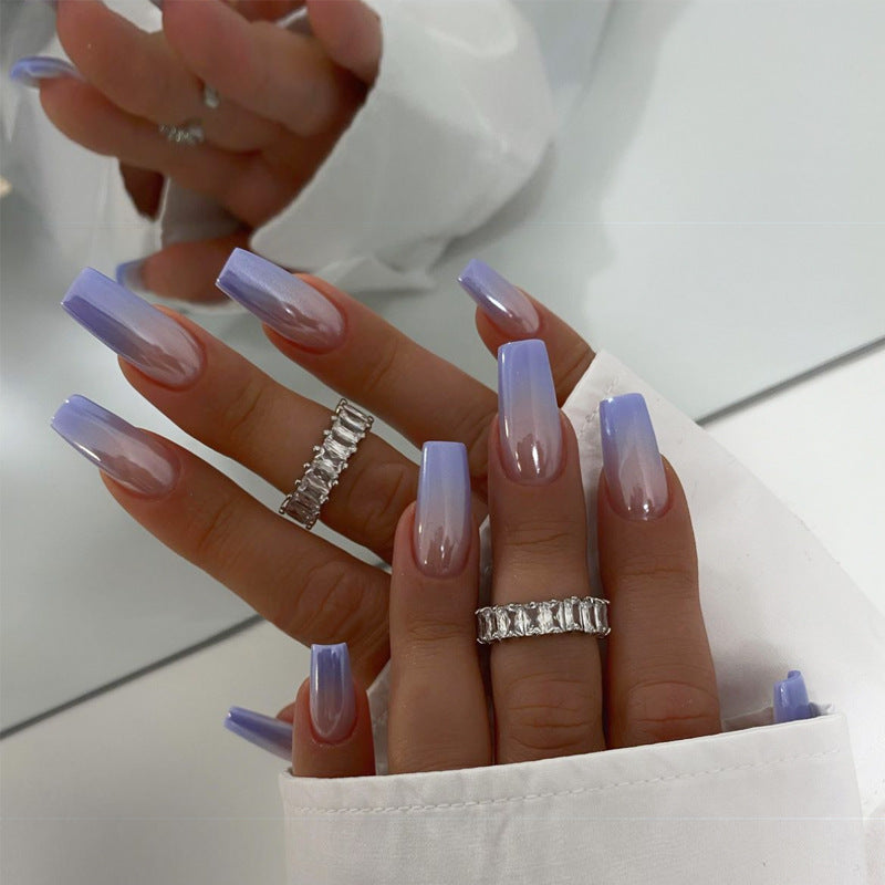 Elegant Ombre Long Press-On Nails Kalsten