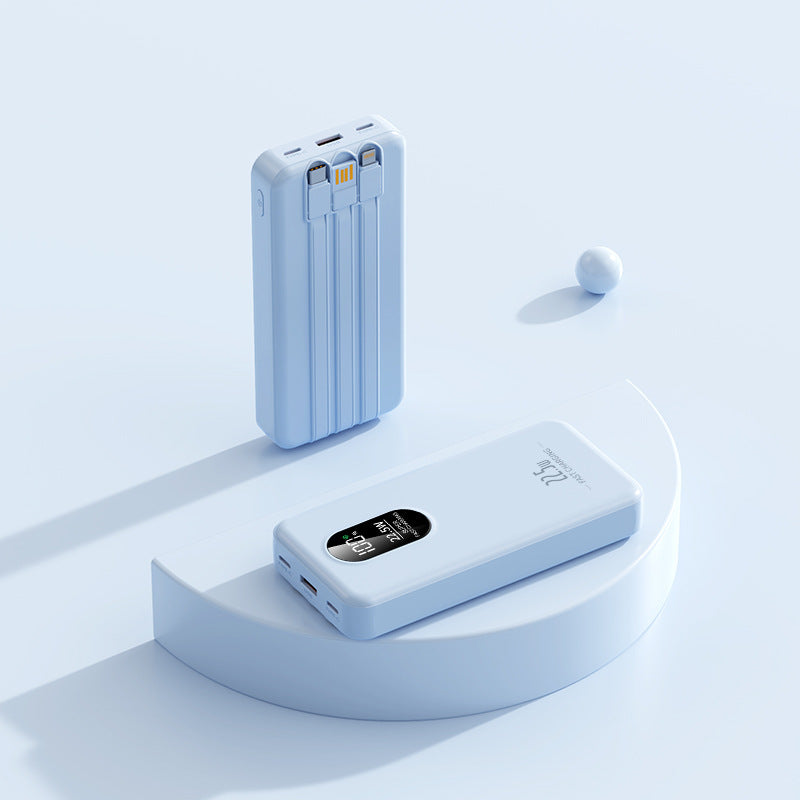 Compact power bank with integrated multi-function charging display Kalsten