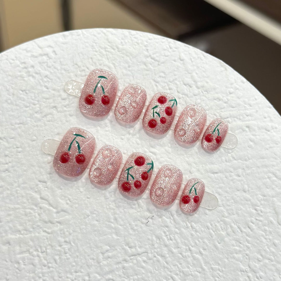 Cherry Blossom Press-On Nail Art Set