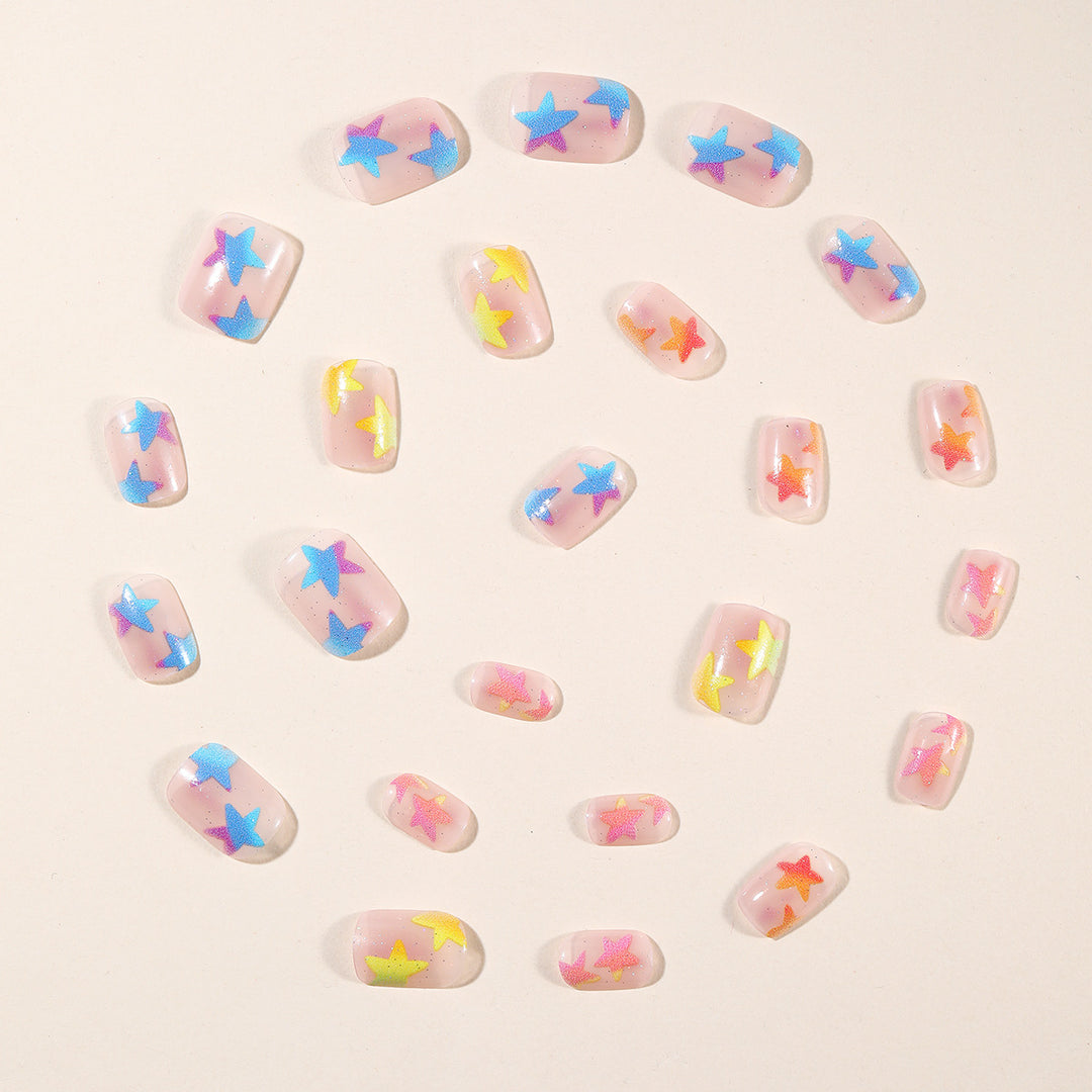 Starry Glow-In-The-Dark Nail Art Extensions Kalsten