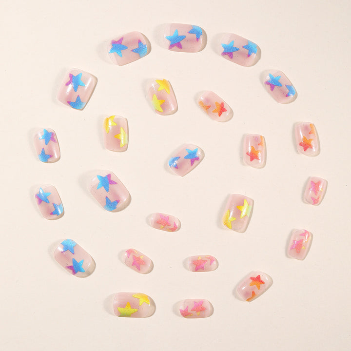Starry Glow-In-The-Dark Nail Art Extensions Kalsten