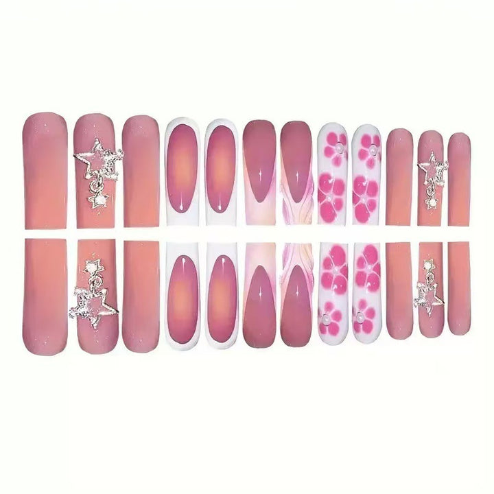 Decorative Floral Press-On Nails Kalsten