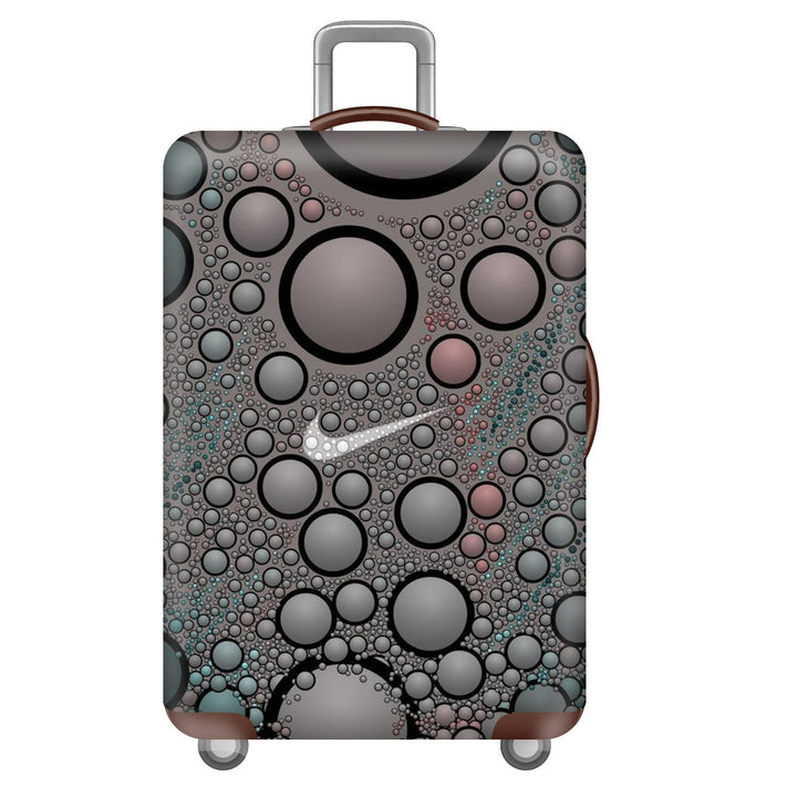 Unisex nan elastic suitcase cover with three-dimensional honeycomb pattern, shock-absorbing stretch protection cover for trolley with zipper Kalsten