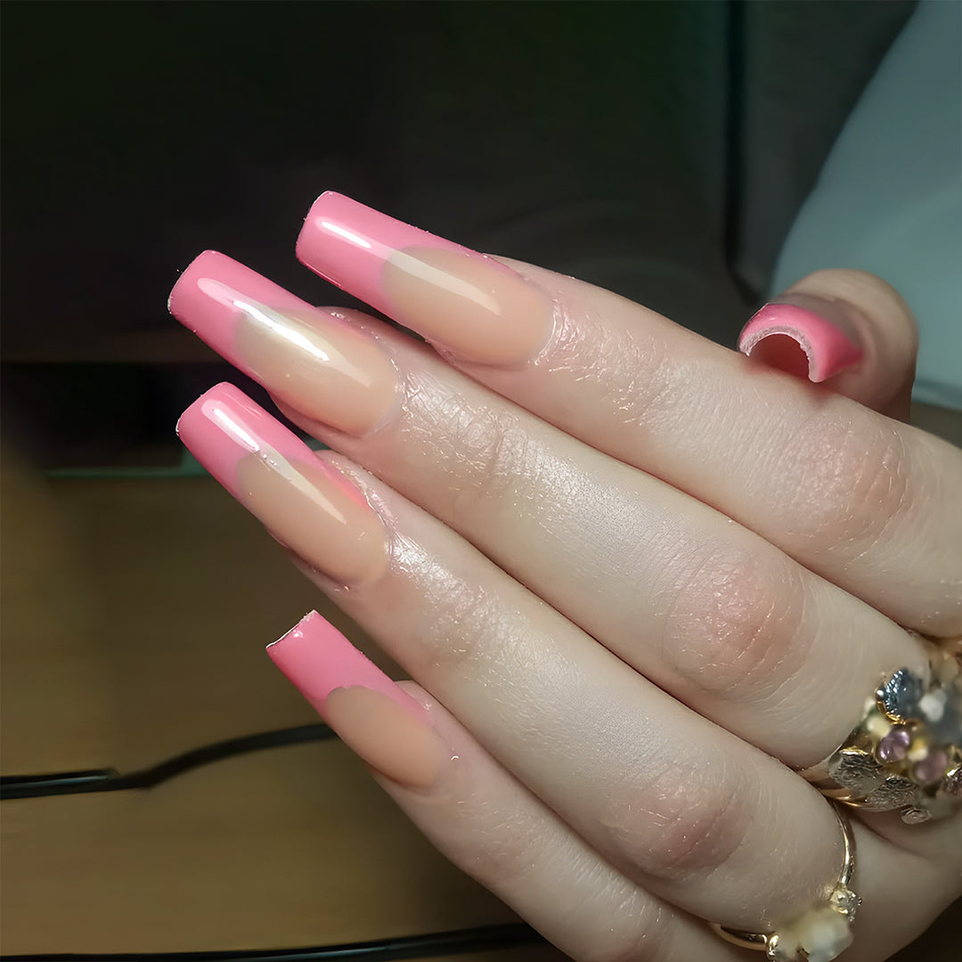 High-Gloss Long Press-On Nail Extensions Kalsten