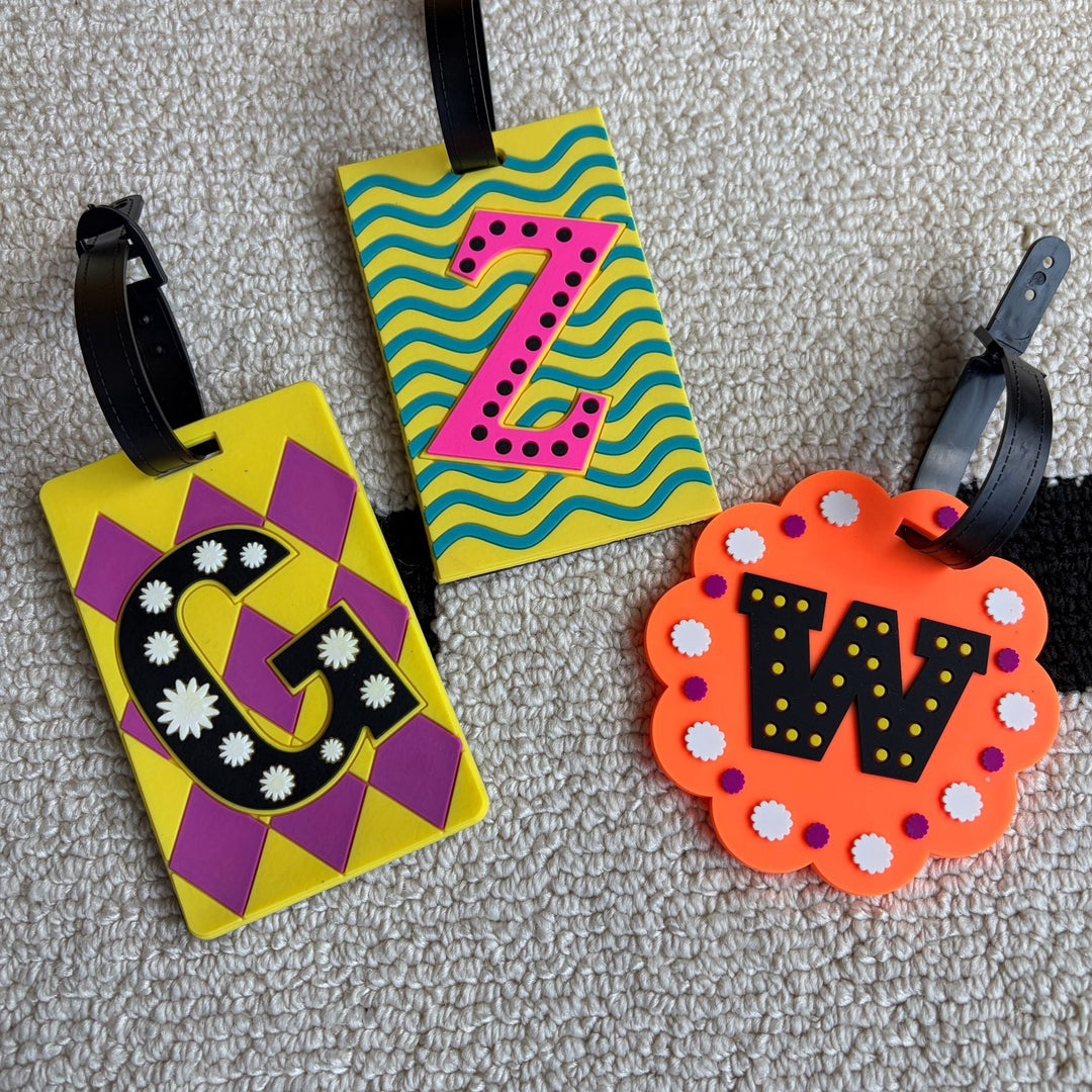 Personalized Striped Luggage Tag Kalsten