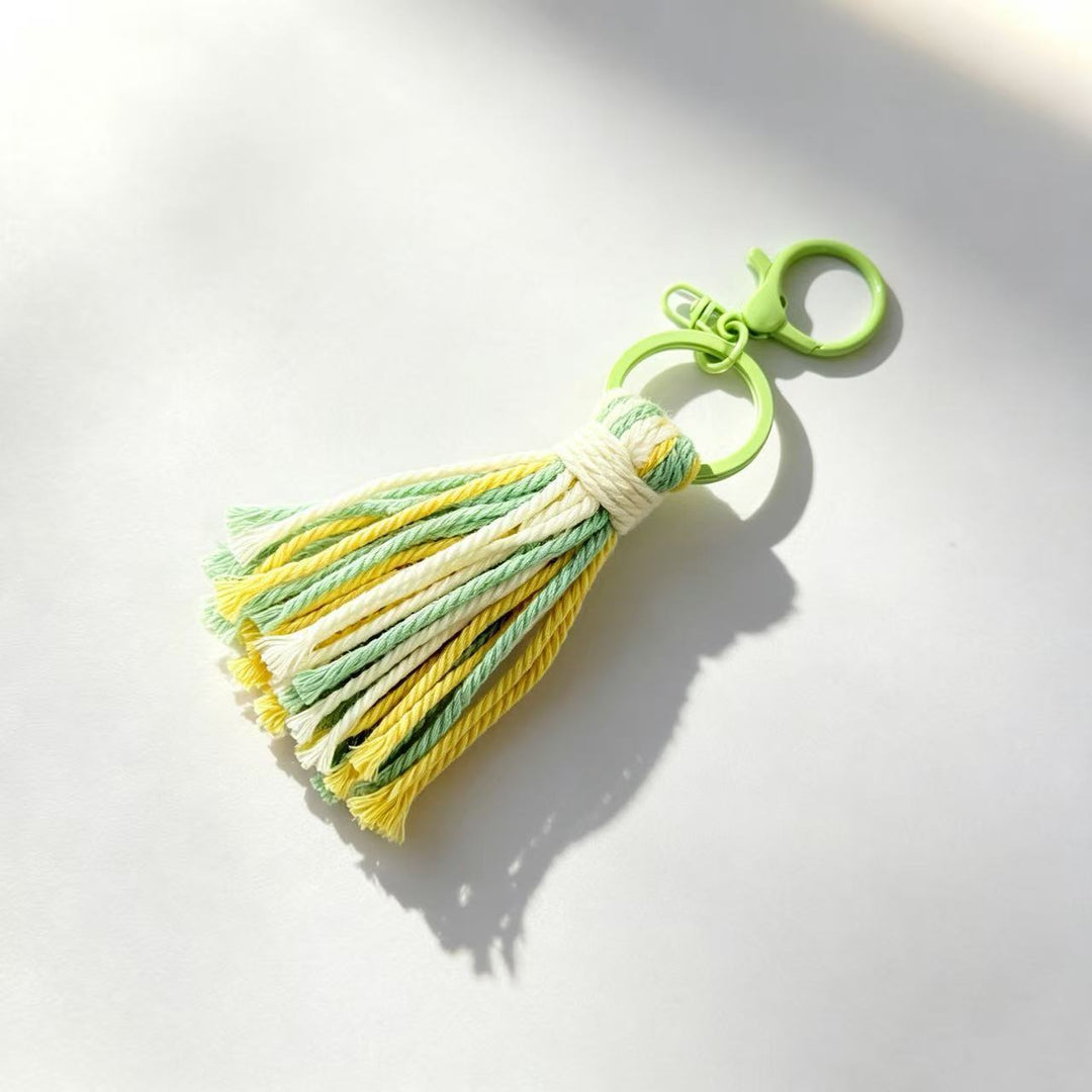 Decorative Leather Tassel Keychain Kalsten