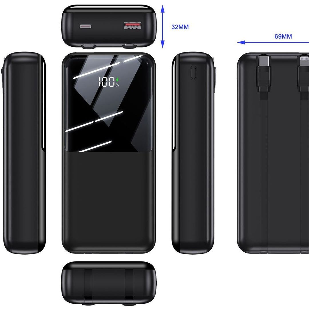 Powerbank with multifunctional fast charging system and digital battery level indicator Kalsten