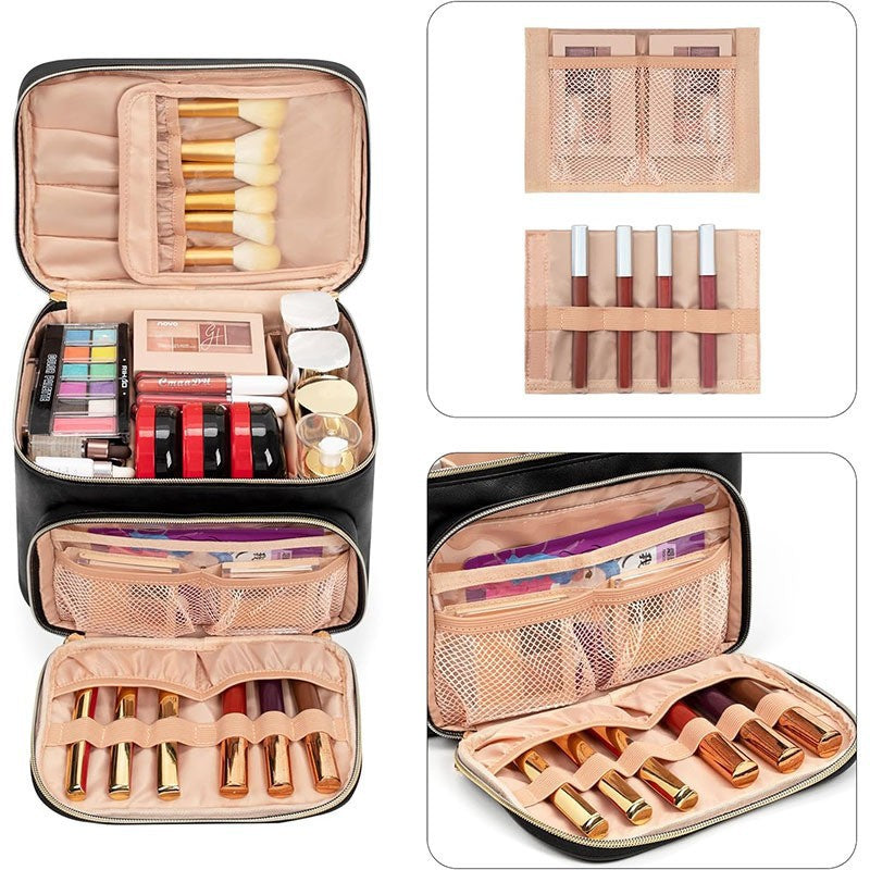 Luxurious Cosmetic Organizer Bag with Separate Compartment System Kalsten