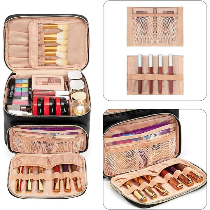 Luxurious Cosmetic Organizer Bag with Separate Compartment System Kalsten