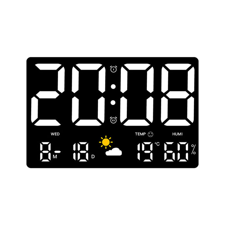 Digital wall decoration clock with temperature and humidity display Kalsten