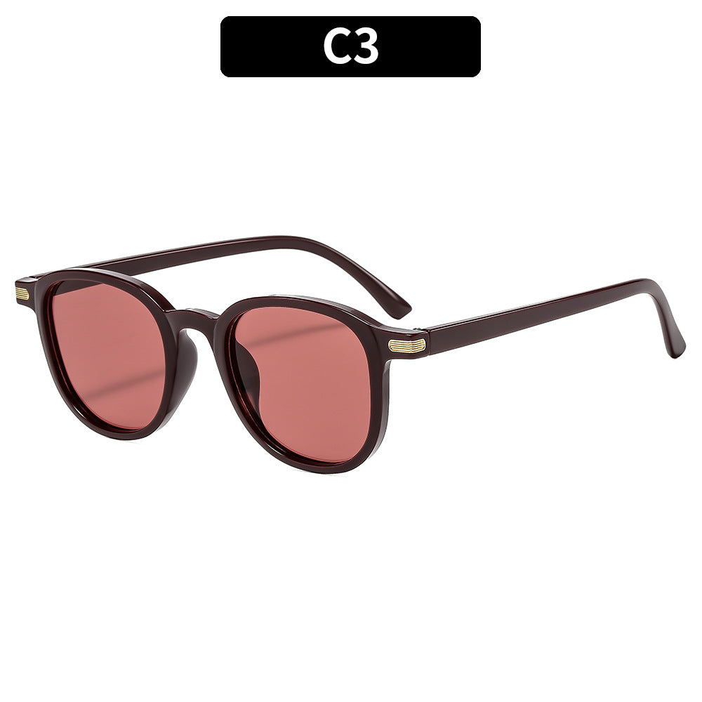 Retro Round Frame Sunglasses