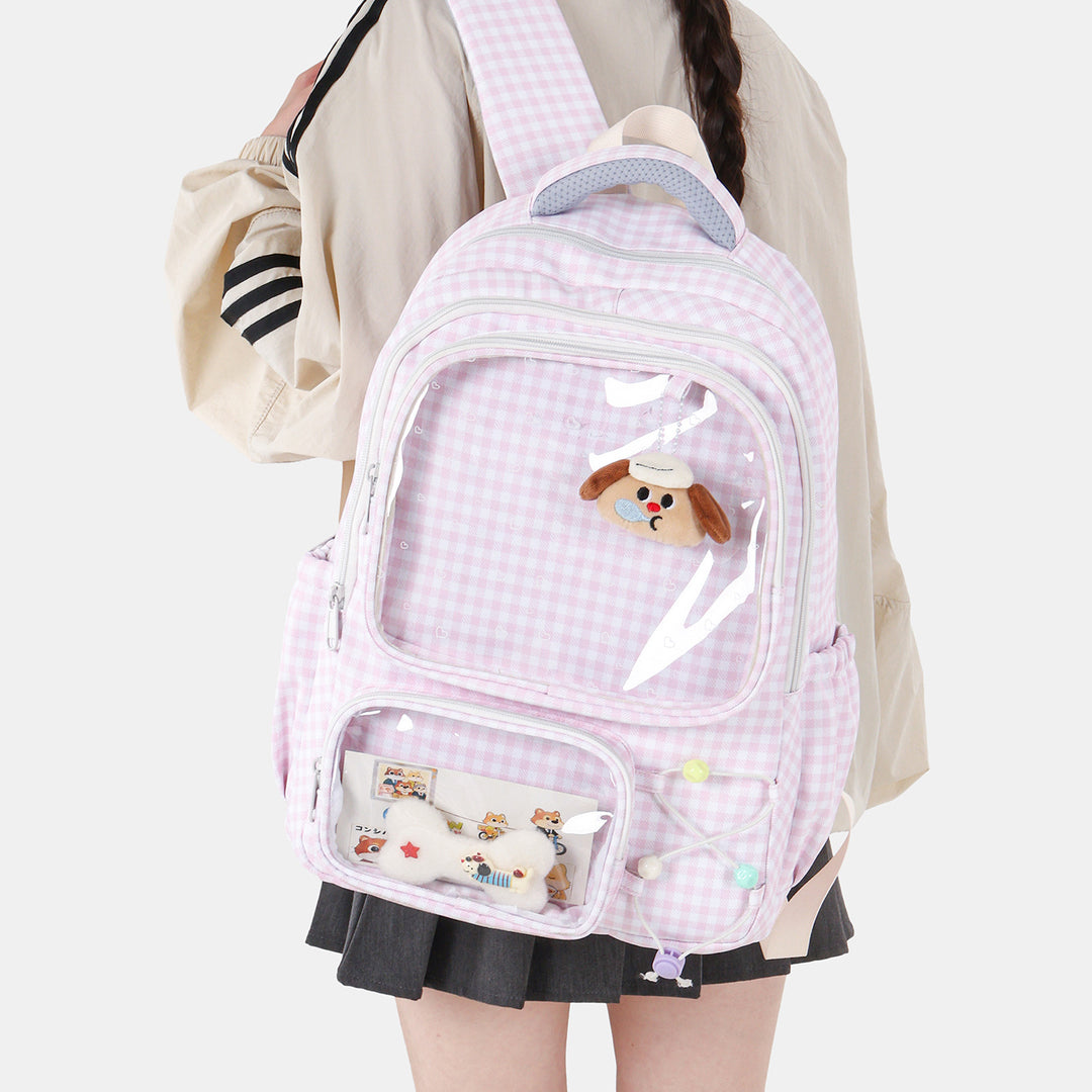 Playful Illustrated Dog-Themed Backpack Kalsten