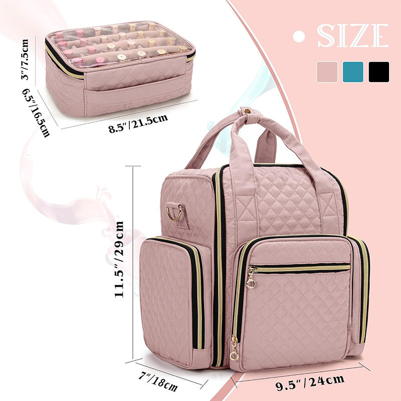 Cosmetic storage bag with multiple removable compartments Kalsten