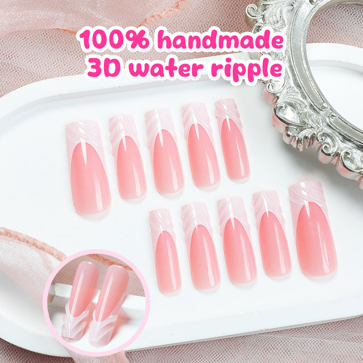 Artificial nail design with elegant 3D pattern Kalsten