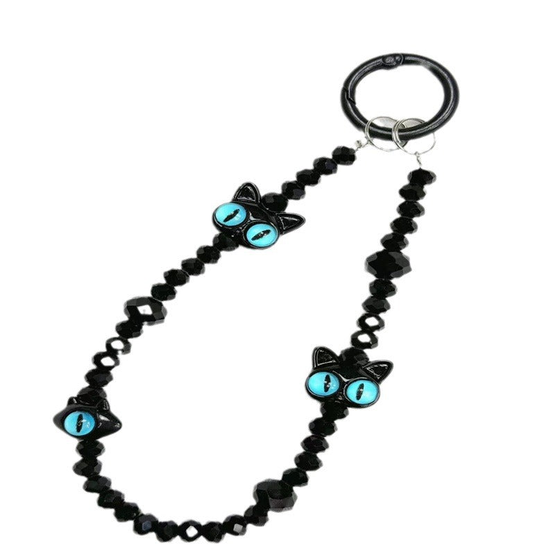 Cat-Themed Beaded Eyewear Chain Kalsten