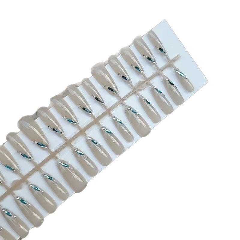 Artificial nails with glitter accents and elegant shapes Kalsten