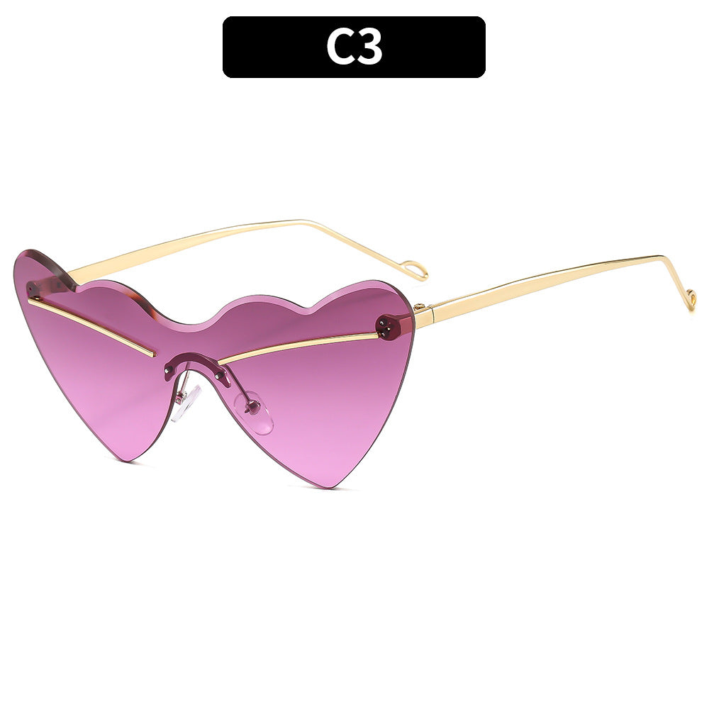 Heart-Shaped Stylish Sunglasses