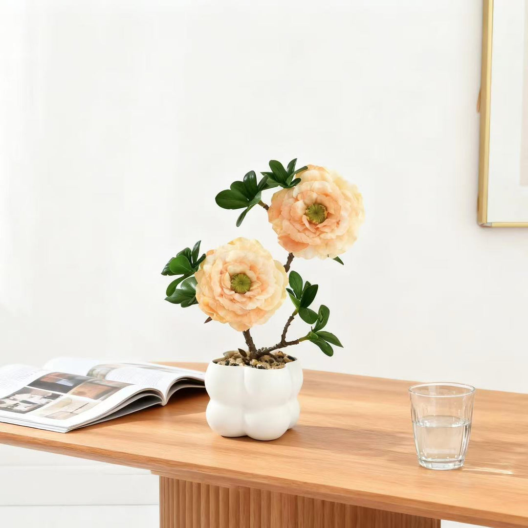 Elegant Faux Flower Arrangement for Indoor Home Decor