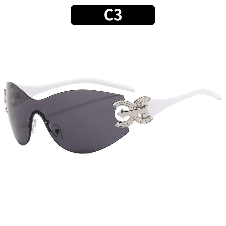 High-Performance Futuristic Shield Sunglasses