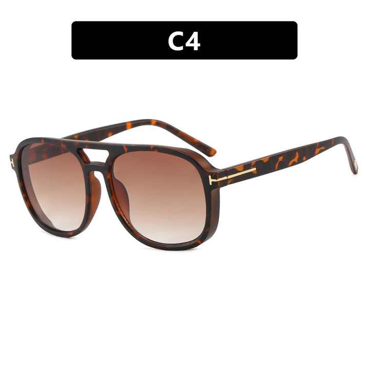 Women's square sunglasses with luxurious plastic frame and mirrored lenses Kalsten