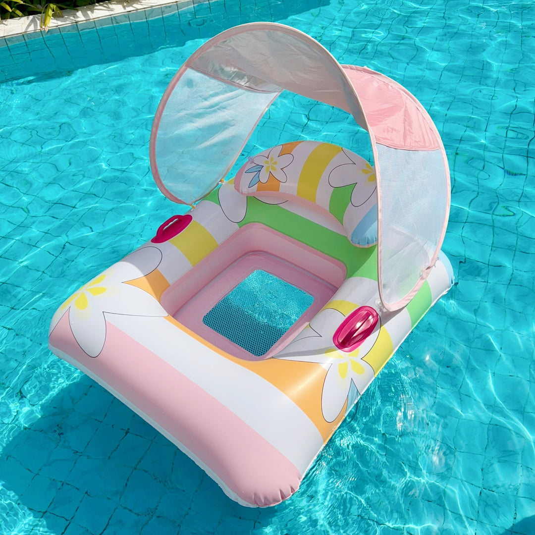 Inflatable Canopy Pool Lounge Chair Kalsten