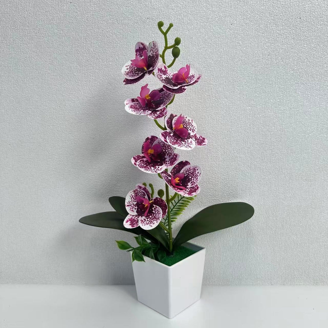 Realistic Artificial Orchid Floral Arrangement for Indoor Display