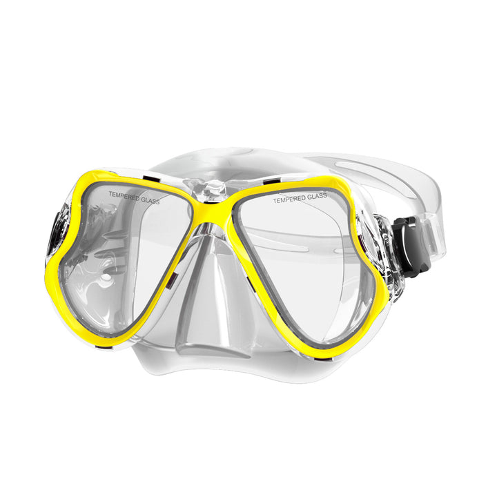 Diving mask with wide field of vision and impact-resistant design Kalsten