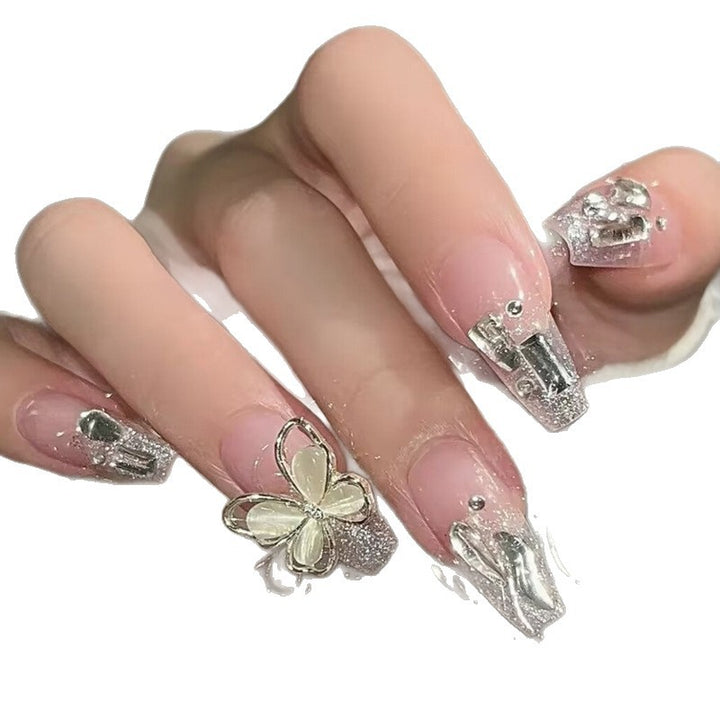 Floral and Butterfly Design Press-On Nails Kalsten